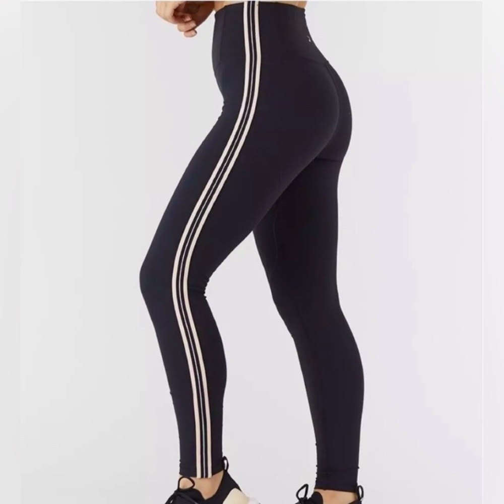 Glyder Apparel Revolution Striped Legging and Matching Cropped Top